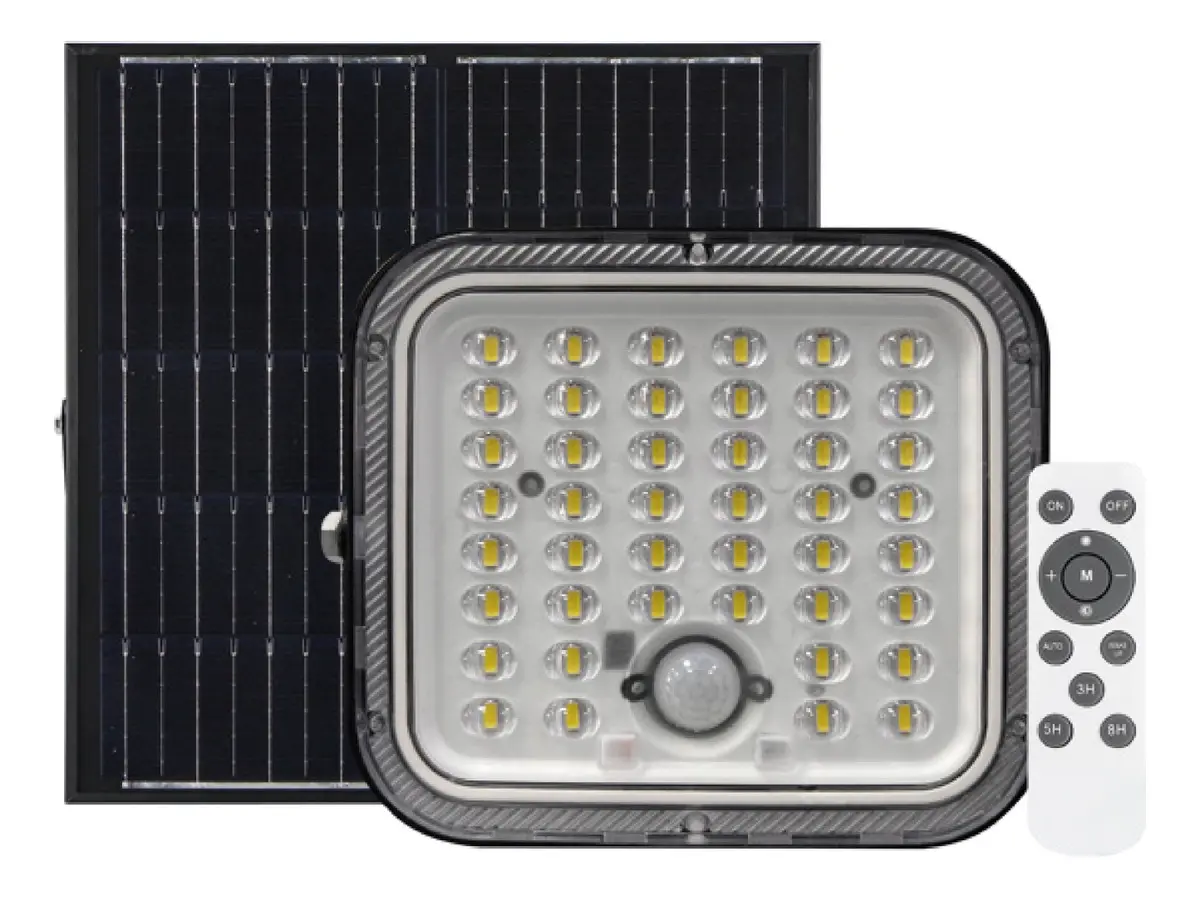 Foco Solar Sensor Movimiento 1400 Lumenes 50w