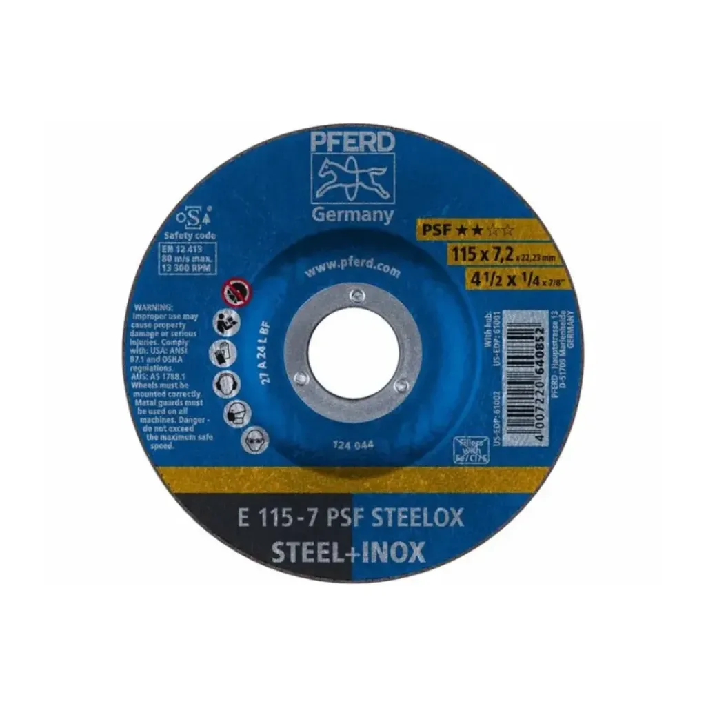DISCO DE DESBASTE PFERD 4 1/2“ X 7,0MM PSF