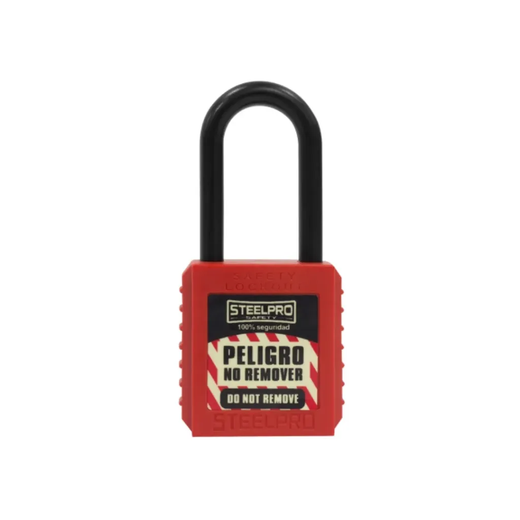 [CANDI001] CANDADO STEELPRO DIELECTRICO ROJO