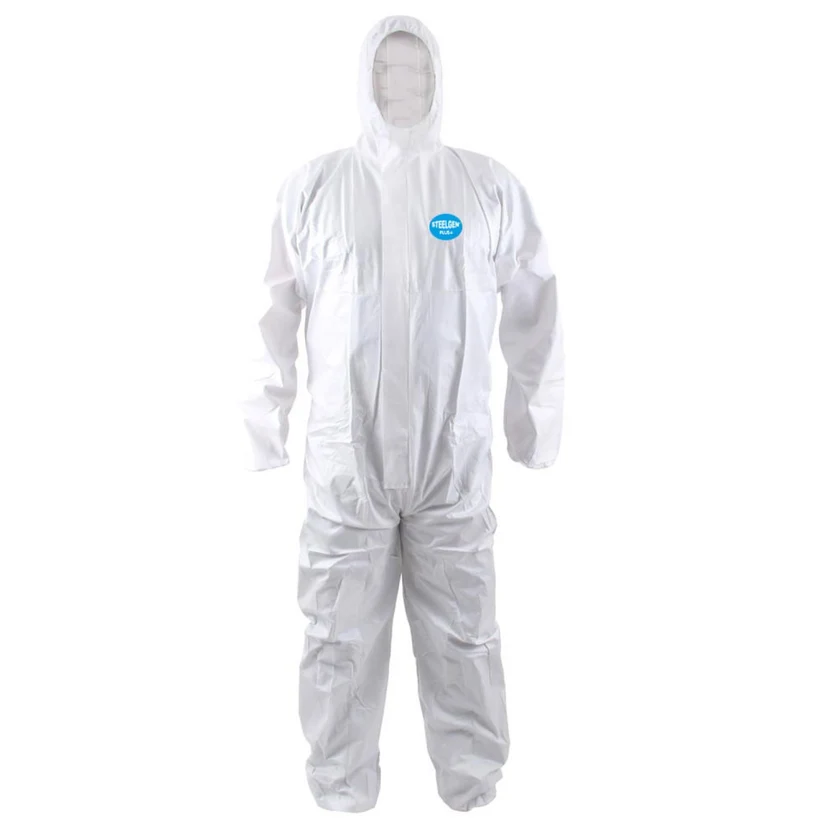 BUZO DESECHABLE CUBRE CIERRE STEELGEN PLUS+ ISP BLANCO (L)