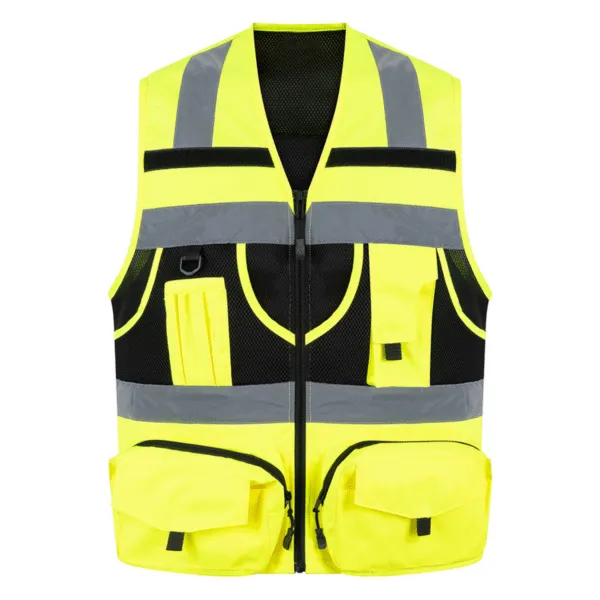 CHALECO MULTIFUNFIONAL AMARILLO (XL)